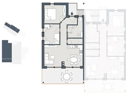 Immobilie in Gosau - Wohnung zum Kauf - Erstbezug - Gosau - 566.670 € - 3 Zimmer, 72,7 m² - Bild 2