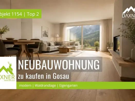 Immobilie in Gosau - Wohnung zum Kauf - Erstbezug - Gosau - 719.217 € - 3 Zimmer, 91,6 m² - Bild 0