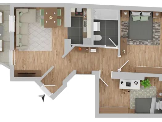 Immobilie in Sankt Michael im Lungau - Wohnung zum Kauf - Sankt Michael im Lungau - 168.000 € - 3 Zimmer, 55 m² - Bild 2