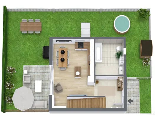 Immobilie in Wetzelsdorf - Reihenmittelhaus zum Kauf - Graz - 369.000 € - 3 Zimmer, 95,4 m² - Bild 1