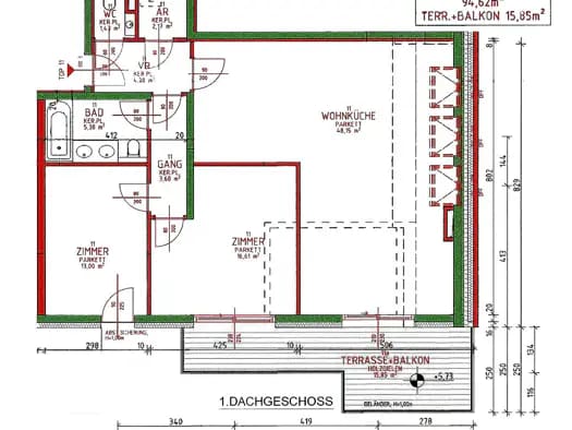 Immobilie in Simmering - Wohnung zum Kauf - Erstbezug - Simmering - 539.100 € - 3 Zimmer, 95 m², 3. Geschoss - Bild 0
