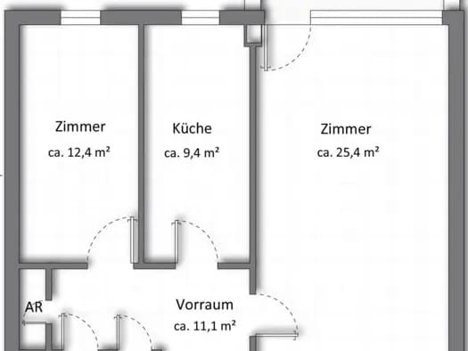 Immobilie in Liesing - Wohnung zum Kauf - Liesing - 280.000 € - 2 Zimmer, 68,9 m², 1. Geschoss - Bild 2