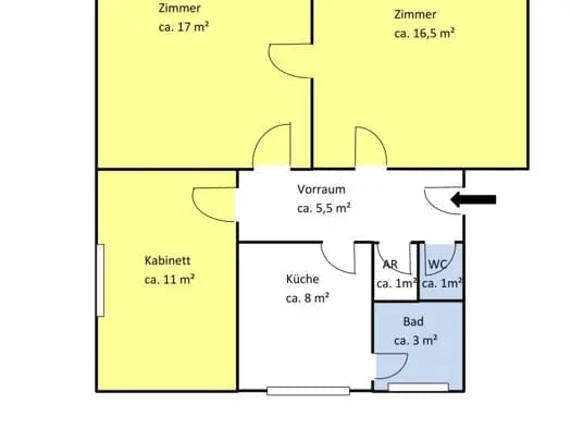 Immobilie in Waidhofen an der Ybbs - Wohnung zum Kauf - Waidhofen an der Ybbs - 119.000 € - 3 Zimmer, 63 m², 2. Geschoss - Bild 2