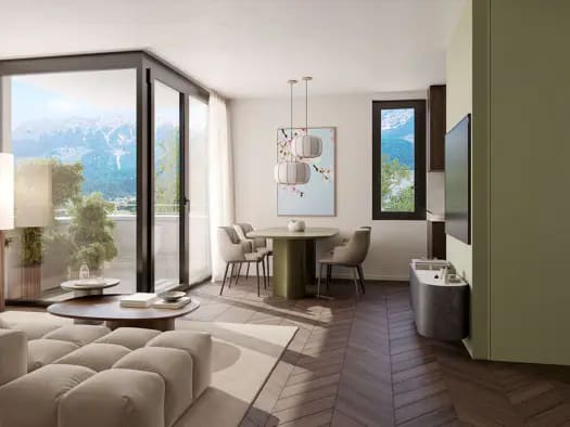 Immobilie in Arzl - Wohnung zum Kauf - Erstbezug - Innsbruck - 298.000 € - 2 Zimmer, 39,9 m² - Bild 1