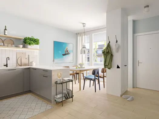 Immobilie in Arzl - Wohnung zum Kauf - Erstbezug - Innsbruck - 439.900 € - 3 Zimmer, 53,5 m² - Bild 1