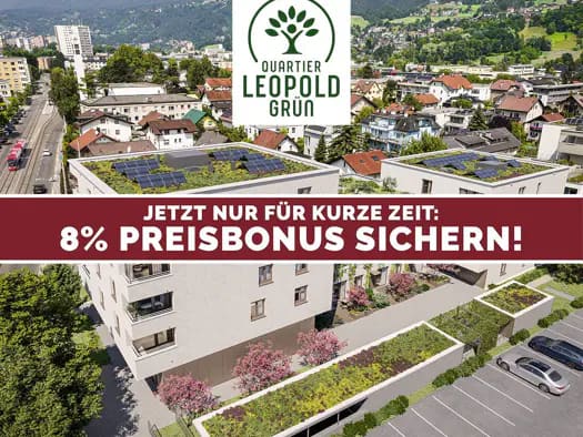 Immobilie in Arzl - Wohnung zum Kauf - Erstbezug - Innsbruck - 378.100 € - 2 Zimmer, 45,4 m² - Bild 0