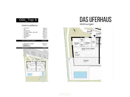 Immobilie in Hofkirchen im Mühlkreis - Wohnung zum Kauf - Erstbezug - Hofkirchen im Mühlkreis - 630.000 € - 3 Zimmer, 103,3 m² - Bild 2