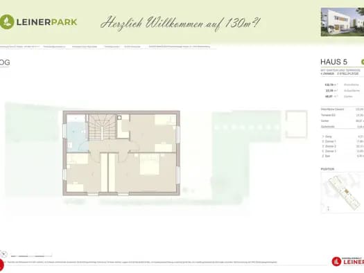 Immobilie in Ebergassing - Einfamilienhaus zum Kauf - Erstbezug - Ebergassing - 597.000 € - 4 Zimmer, 132,8 m², 251,1 m² Grundstück - Bild 2