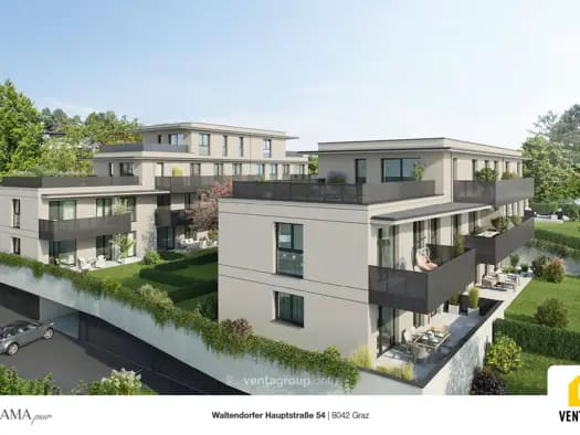 Immobilie in Waltendorf - Wohnung zum Kauf - Graz - 236.525 € - 2 Zimmer, 51,9 m², 1. Geschoss - Bild 0