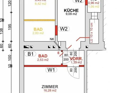 Immobilie in Penzing - Wohnung zum Kauf - Penzing - 168.000 € - 2 Zimmer, 41,1 m², 2. Geschoss - Bild 1