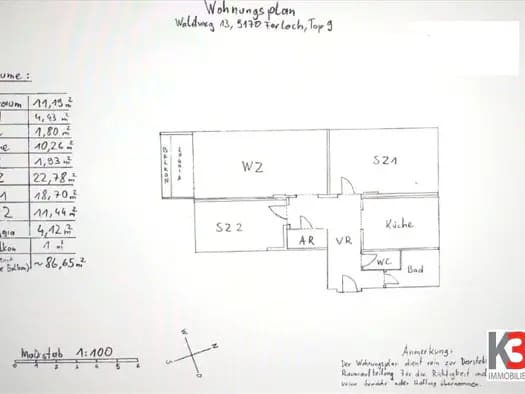 Immobilie in Ferlach - Wohnung zum Kauf - Ferlach - 180.000 € - 3 Zimmer, 86 m² - Bild 2