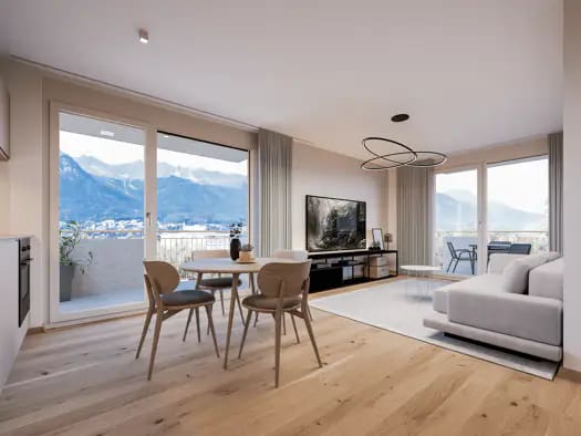 Immobilie in Hötting - Terrassenwohnung zum Kauf - Erstbezug - Innsbruck - 304.900 € - 2 Zimmer, 47,5 m², 3. Geschoss - Bild 2