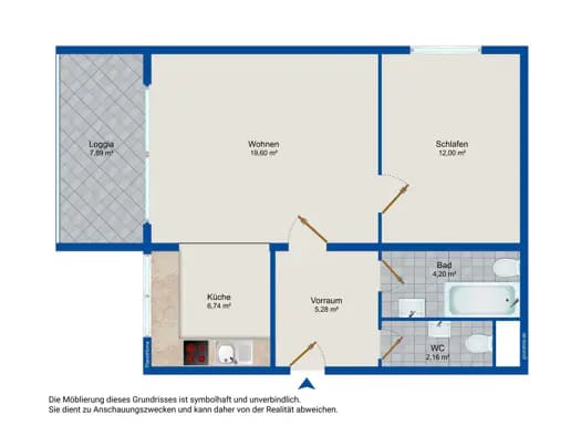 Immobilie in Kleinhöflein im Burgenland - Wohnung zum Kauf - Eisenstadt - 168.000 € - 2 Zimmer, 50 m², 1. Geschoss - Bild 2