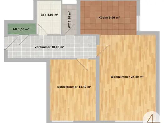Immobilie in Pressbaum - Wohnung zum Kauf - Pressbaum - 220.000 € - 2 Zimmer, 66 m² - Bild 2