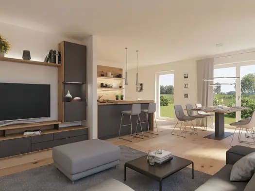 Immobilie in Wilhering - Doppelhaushälfte zum Kauf - Erstbezug - Wilhering - 590.000 € - 5 Zimmer, 120 m², 342 m² Grundstück - Bild 1