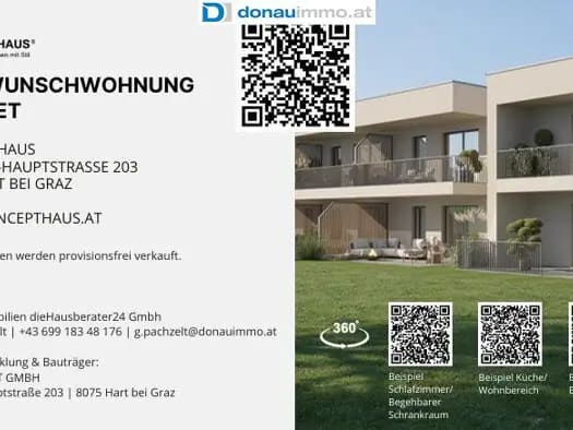 Immobilie in Hart bei Graz - Wohnung zum Kauf - Erstbezug - Hart bei Graz - 295.000 € - 2,5 Zimmer, 61,5 m² - Bild 2