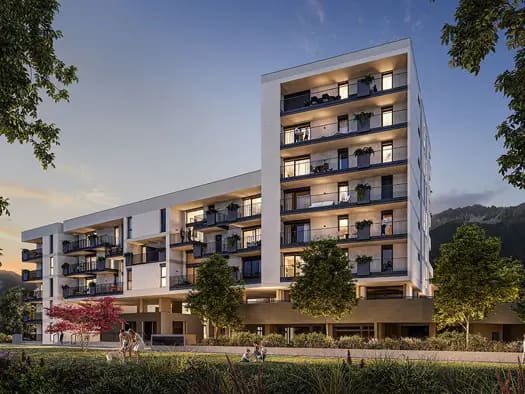Immobilie in Pradl - Wohnung zum Kauf - Erstbezug - Innsbruck - 340.000 € - 2 Zimmer, 38,4 m², 3. Geschoss - Bild 0