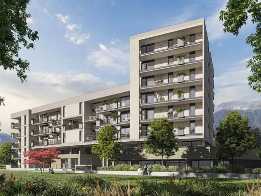 Immobilie in Pradl - Wohnung zum Kauf - Erstbezug - Innsbruck - 340.000 € - 2 Zimmer, 38,4 m², 3. Geschoss - Bild 1