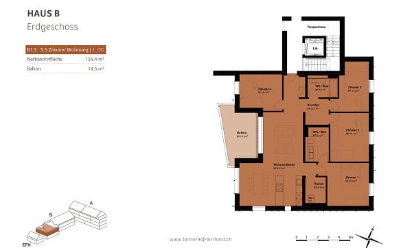Immobilie in Birrhard - Geräumige 5.5 Zimmer Wohnung mit Charme - Bild 11