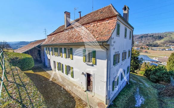 Immobilie in Moudon - Propriété atypique hors zone à bâtir | Maison d'habitation + Rural - Bild 0
