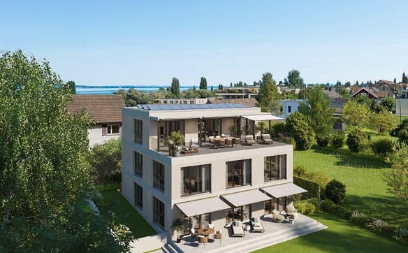 Immobilie in Scherzingen - 4.5-Zi. Gartenwohnung im Neubau DUO - exklusives Wohnen mit nur 2 P... - Bild 1