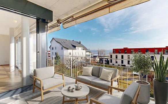 Immobilie in La Neuveville - Appartement rénové avec vue sur le lac! - Bild 1