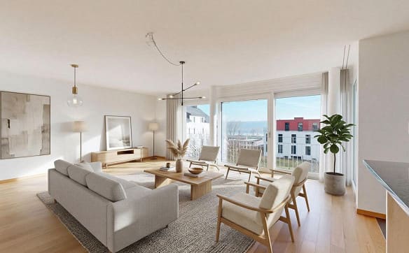 Immobilie in La Neuveville - Appartement rénové avec vue sur le lac! - Bild 2