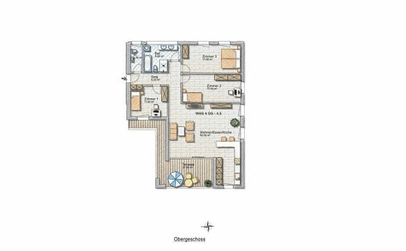 Immobilie in Bottighofen - Charmante 4.5-Zimmer-Wohnung mit Wohlfühlcharakter - Bild 6