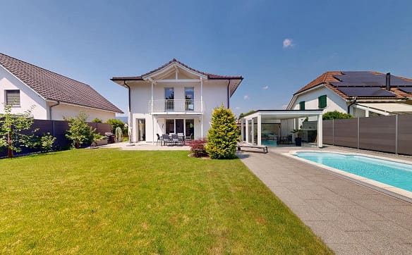 Immobilie in Brislach - Modernes 5.5-Zimmer-Einfamilienhaus mit Pool und Doppelcarport - Bild 8