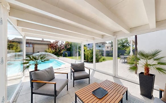 Immobilie in Brislach - Modernes 5.5-Zimmer-Einfamilienhaus mit Pool und Doppelcarport - Bild 9