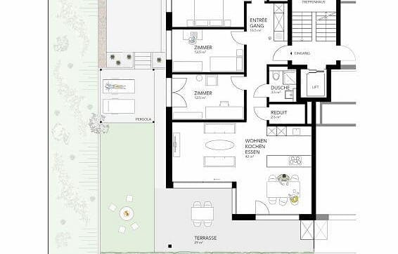 Immobilie in Inwil - 4.5 Zimmer Gartenwohnung mit Stil und Weitblick am Dorfrand von Inwil - Bild 15