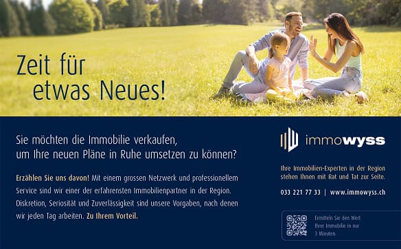 Immobilie in Uttigen - ImmoWyss -  Geniessen sie viel Platz im 5,5-Zimmer Reihen-Eckhaus - Bild 12