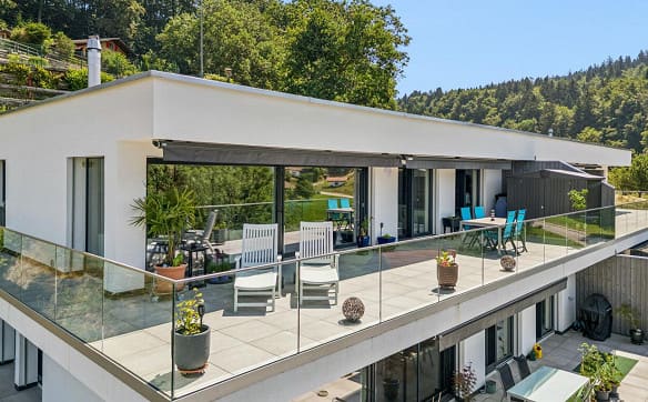 Immobilie in Plasselb - Wohnen mit Aussicht - stilvolle Terrassenwohnung in Plasselb - Bild 0
