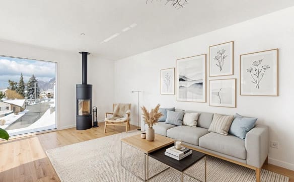 Immobilie in Plasselb - Wohnen mit Aussicht - stilvolle Terrassenwohnung in Plasselb - Bild 2