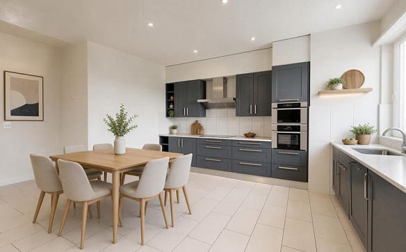 Immobilie in Hauterive Ne - Attique de 4.5 pcs de 123m² avec terrasse de 37m² et vue panoramique s - Bild 1