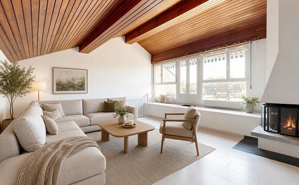 Immobilie in Hauterive Ne - Attique de 4.5 pcs de 123m² avec terrasse de 37m² et vue panoramique s - Bild 6