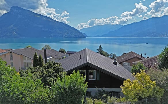 Immobilie in Faulensee - Freistehendes 6.5-Zimmer-Einfamilienhaus mit herrlicher Aussicht - Bild 1