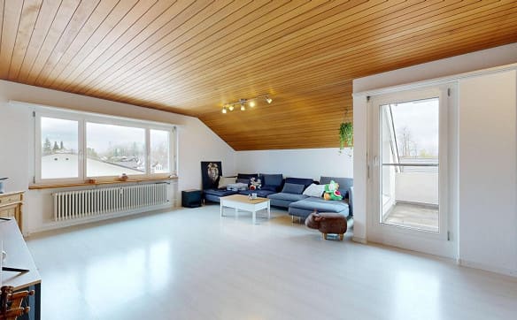 Immobilie in Kirchberg Be - Preiswerte Dachwohnung mit 131 m² nahe Emme und Zentrum - Bild 1