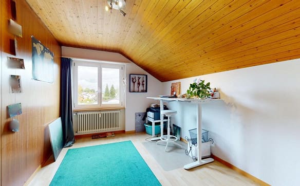 Immobilie in Kirchberg Be - Preiswerte Dachwohnung mit Weitsicht an ruhiger Lage - Bild 6
