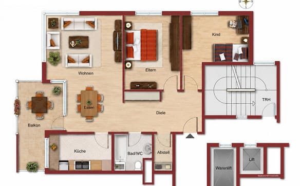 Immobilie in Landquart - Wohnen mit Weitblick: 3.5-Zimmer-Wohnung im 9. Stock beim Bahnhof Land - Bild 7
