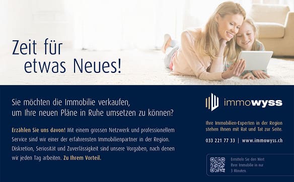 Immobilie in Wattenwil - ImmoWyss -  Grosszügige 5,5-Zimmer Gartenwohnung an ruhiger Lage - Bild 12