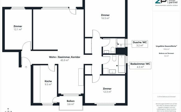 Immobilie in Wil Sg - 4.5-Zimmer-Wohnung an familienfreundlicher Lage mit Gartensitzplatz - Bild 30