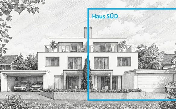 Immobilie in Hausen Ag - Doppeleinfamilienhaus SÜD (Neubau) - Bild 5