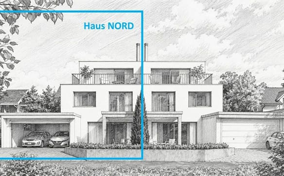 Immobilie in Hausen Ag - Doppeleinfamilienhaus NORD (Neubau) - Bild 5