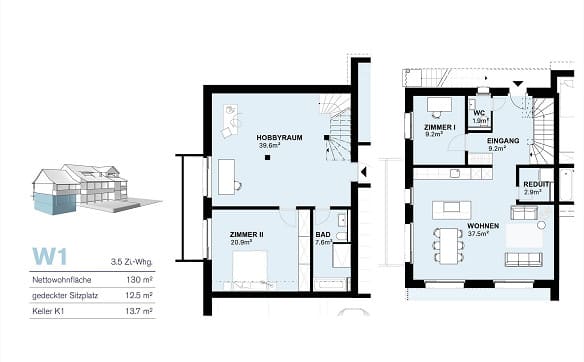 Immobilie in Blauen - 3.5-Zimmer-Maisonette-Wohnung in Blauen (BL) - Bild 6