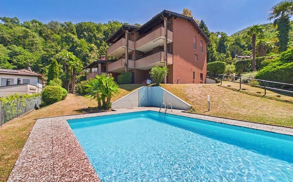 Immobilie in Brusino Arsizio - Meraviglioso angolo di vacanza con vista lago e piscina | Traumhaft... - Bild 5