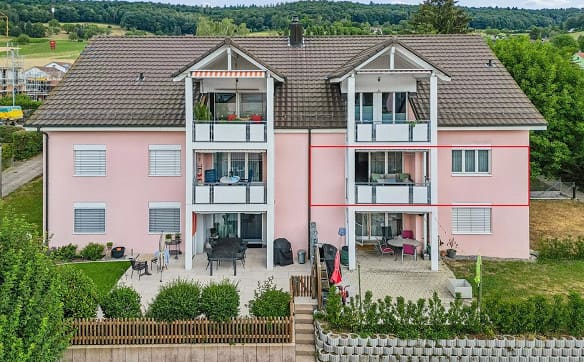 Immobilie in Oberweningen - gepflegte 3½-Zimmerwohnung an ruhiger Lage - Bild 0