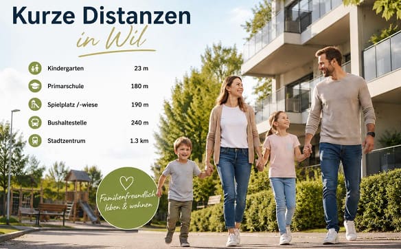 Immobilie in Wil Sg - 5.5-Zimmer-Maisonettewohnung in familienfreundlicher Lage - Bild 1