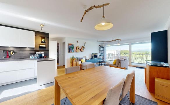 Immobilie in Bussigny - Superbe appartement avec terrasse au calme absolu à Bussigny - Bild 4