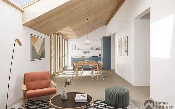 Immobilie in Wikon - Wohnen im Baumgarten: Holzbau mit Charme und Weitblick - Bild 3
